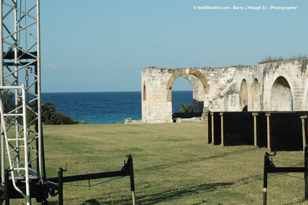 TurnKey Production's Office & Aqueduct Venue Under Construction - Tuesday, January 16th - 10th Anniversary - Air Jamaica Jazz & Blues Festival 2007 - The Art of Music - Tuesday, January 23 - Saturday, January 27, 2007, The Aqueduct on Rose Hall, Montego Bay, Jamaica - Negril Travel Guide, Negril Jamaica WI - http://www.negriltravelguide.com - info@negriltravelguide.com...!