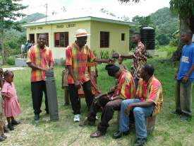 Beeston Spring Library - Mighty Beestons Mento Band - Negril Chamber of Commerce Community Guide Training Programme Photos - Negril Travel Guide, Negril Jamaica WI - http://www.negriltravelguide.com - info@negriltravelguide.com...!