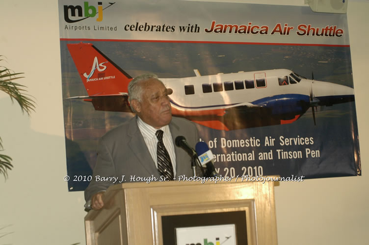 Jamaica Air Shuttle Launch @ MBJ Airports Limited, Wednesday, January 20, 2010, Sangster International Airport, Montego Bay, St. James, Jamaica W.I. - Photographs by Net2Market.com - Barry J. Hough Sr, Photographer/Photojournalist - The Negril Travel Guide - Negril's and Jamaica's Number One Concert Photography Web Site with over 40,000 Jamaican Concert photographs Published -  Negril Travel Guide, Negril Jamaica WI - http://www.negriltravelguide.com - info@negriltravelguide.com...!