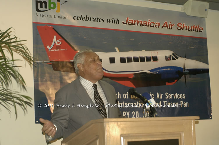 Jamaica Air Shuttle Launch @ MBJ Airports Limited, Wednesday, January 20, 2010, Sangster International Airport, Montego Bay, St. James, Jamaica W.I. - Photographs by Net2Market.com - Barry J. Hough Sr, Photographer/Photojournalist - The Negril Travel Guide - Negril's and Jamaica's Number One Concert Photography Web Site with over 40,000 Jamaican Concert photographs Published -  Negril Travel Guide, Negril Jamaica WI - http://www.negriltravelguide.com - info@negriltravelguide.com...!