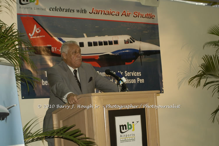 Jamaica Air Shuttle Launch @ MBJ Airports Limited, Wednesday, January 20, 2010, Sangster International Airport, Montego Bay, St. James, Jamaica W.I. - Photographs by Net2Market.com - Barry J. Hough Sr, Photographer/Photojournalist - The Negril Travel Guide - Negril's and Jamaica's Number One Concert Photography Web Site with over 40,000 Jamaican Concert photographs Published -  Negril Travel Guide, Negril Jamaica WI - http://www.negriltravelguide.com - info@negriltravelguide.com...!