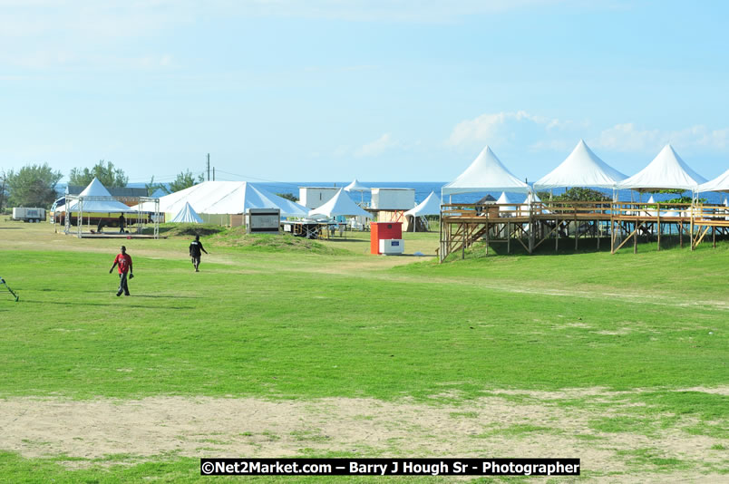 Preparations at the Venue - Jamaica Jazz and Blues Festival 2009, Thursday, January 15, 2009 - Venue at the Aqueduct on Rose Hall Resort &amp; Country Club, Montego Bay, Jamaica - Thursday, January 22 - Saturday, January 24, 2009 - Photographs by Net2Market.com - Barry J. Hough Sr, Photographer/Photojournalist - Negril Travel Guide, Negril Jamaica WI - http://www.negriltravelguide.com - info@negriltravelguide.com...!