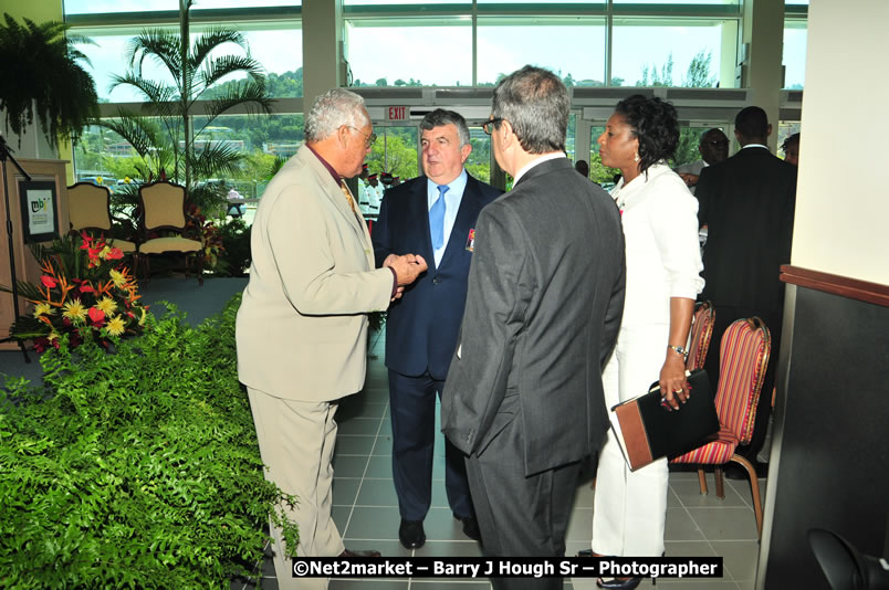 The Unveiling Of The Commemorative Plaque By The Honourable Prime Minister, Orette Bruce Golding, MP, And Their Majesties, King Juan Carlos I And Queen Sofia Of Spain - On Wednesday, February 18, 2009, Marking The Completion Of The Expansion Of Sangster International Airport, Venue at Sangster International Airport, Montego Bay, St James, Jamaica - Wednesday, February 18, 2009 - Photographs by Net2Market.com - Barry J. Hough Sr, Photographer/Photojournalist - Negril Travel Guide, Negril Jamaica WI - http://www.negriltravelguide.com - info@negriltravelguide.com...!