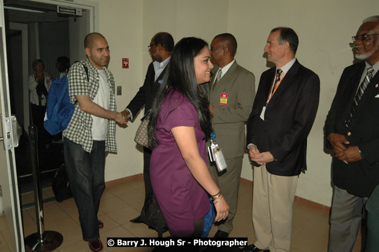 JetBue Airways' Inaugural Air Service between Sangster International Airport, Montego Bay and John F. Kennedy Airport, New York at MBJ Airports Sangster International Airport, Montego Bay, St. James, Jamaica - Thursday, May 21, 2009 - Photographs by Net2Market.com - Barry J. Hough Sr, Photographer/Photojournalist - Negril Travel Guide, Negril Jamaica WI - http://www.negriltravelguide.com - info@negriltravelguide.com...!