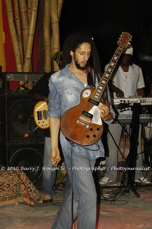 Julian Marley - Grammy Nominee & Son of the Legend Bob Marley - Live in Concert - Also featuring Ras Noble, Power Drill, Iron Head, & Robin Banks - Backing Band Roots Warrior, plus DJ Gemini @ One Love Reggae Concerts Series 09/10 @ Negril Escape Resort & Spa, February 2, 2010, One Love Drive, West End, Negril, Westmoreland, Jamaica W.I. - Photographs by Net2Market.com - Barry J. Hough Sr, Photographer/Photojournalist - The Negril Travel Guide - Negril's and Jamaica's Number One Concert Photography Web Site with over 40,000 Jamaican Concert photographs Published -  Negril Travel Guide, Negril Jamaica WI - http://www.negriltravelguide.com - info@negriltravelguide.com...!