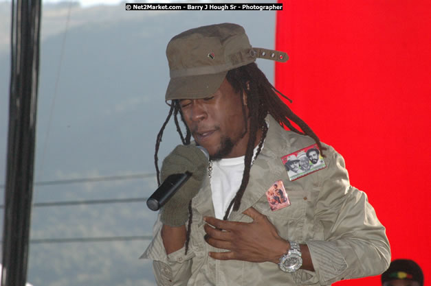 Jah Cure at Tru-Juice Rebel Salute 2008 - The 15th staging of Tru-Juice Rebel Salute, Saturday, January 12, 2008, Port Kaiser Sports Club, St. Elizabeth, Jamaica W.I. - Photographs by Net2Market.com - Barry J. Hough Sr, Photographer - Negril Travel Guide, Negril Jamaica WI - http://www.negriltravelguide.com - info@negriltravelguide.com...!