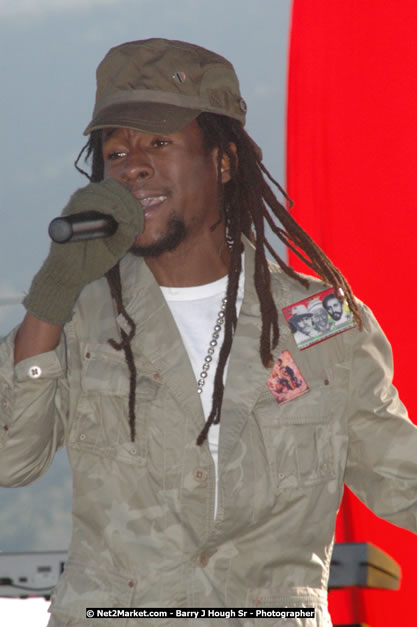 Jah Cure at Tru-Juice Rebel Salute 2008 - The 15th staging of Tru-Juice Rebel Salute, Saturday, January 12, 2008, Port Kaiser Sports Club, St. Elizabeth, Jamaica W.I. - Photographs by Net2Market.com - Barry J. Hough Sr, Photographer - Negril Travel Guide, Negril Jamaica WI - http://www.negriltravelguide.com - info@negriltravelguide.com...!