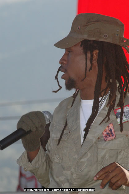 Jah Cure at Tru-Juice Rebel Salute 2008 - The 15th staging of Tru-Juice Rebel Salute, Saturday, January 12, 2008, Port Kaiser Sports Club, St. Elizabeth, Jamaica W.I. - Photographs by Net2Market.com - Barry J. Hough Sr, Photographer - Negril Travel Guide, Negril Jamaica WI - http://www.negriltravelguide.com - info@negriltravelguide.com...!