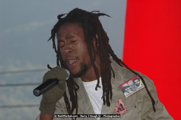 Jah Cure at Tru-Juice Rebel Salute 2008 - The 15th staging of Tru-Juice Rebel Salute, Saturday, January 12, 2008, Port Kaiser Sports Club, St. Elizabeth, Jamaica W.I. - Photographs by Net2Market.com - Barry J. Hough Sr, Photographer - Negril Travel Guide, Negril Jamaica WI - http://www.negriltravelguide.com - info@negriltravelguide.com...!