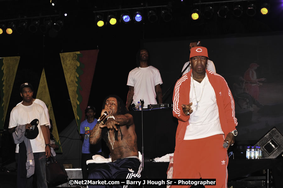 Lil Wayne @ Red Stripe Reggae Sumfest 2008 International Night 2, Catherine Hall, Montego Bay - Saturday, July 19, 2008 - Reggae Sumfest 2008 July 13 - July 19, 2008 - Photographs by Net2Market.com - Barry J. Hough Sr. Photojournalist/Photograper - Photographs taken with a Nikon D300 - Negril Travel Guide, Negril Jamaica WI - http://www.negriltravelguide.com - info@negriltravelguide.com...!