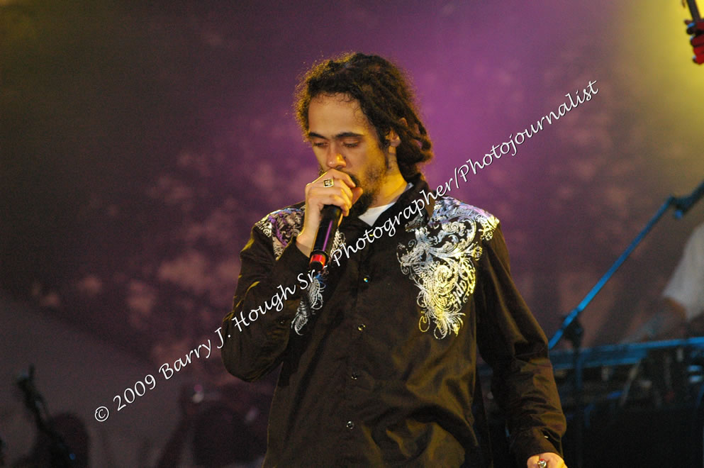 Damian 'Jr. Gong' Marley & NAS @ Reggae Sumfest 2009 - International Night 2 - Reggae Sumfest 2009,Catherine Hall, Montego Bay, St. James, Jamaica W.I. - Saturday, July 25, 2009 - Reggae Sumfest 2009, July 19 - 25, 2009 - Photographs by Net2Market.com - Barry J. Hough Sr. Photojournalist/Photograper - Photographs taken with a Nikon D70, D100, or D300 - Negril Travel Guide, Negril Jamaica WI - http://www.negriltravelguide.com - info@negriltravelguide.com...!