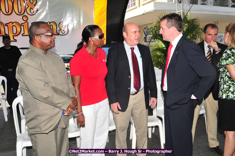 The City of Montego Bay Welcomes Our 2008 Olympians - Western Motorcade - Civic Ceremony - A Salute To Our Beijing Heros - Sam Sharpe Square, Montego Bay, Jamaica - Tuesday, October 7, 2008 - Photographs by Net2Market.com - Barry J. Hough Sr. Photojournalist/Photograper - Photographs taken with a Nikon D300 - Negril Travel Guide, Negril Jamaica WI - http://www.negriltravelguide.com - info@negriltravelguide.com...!